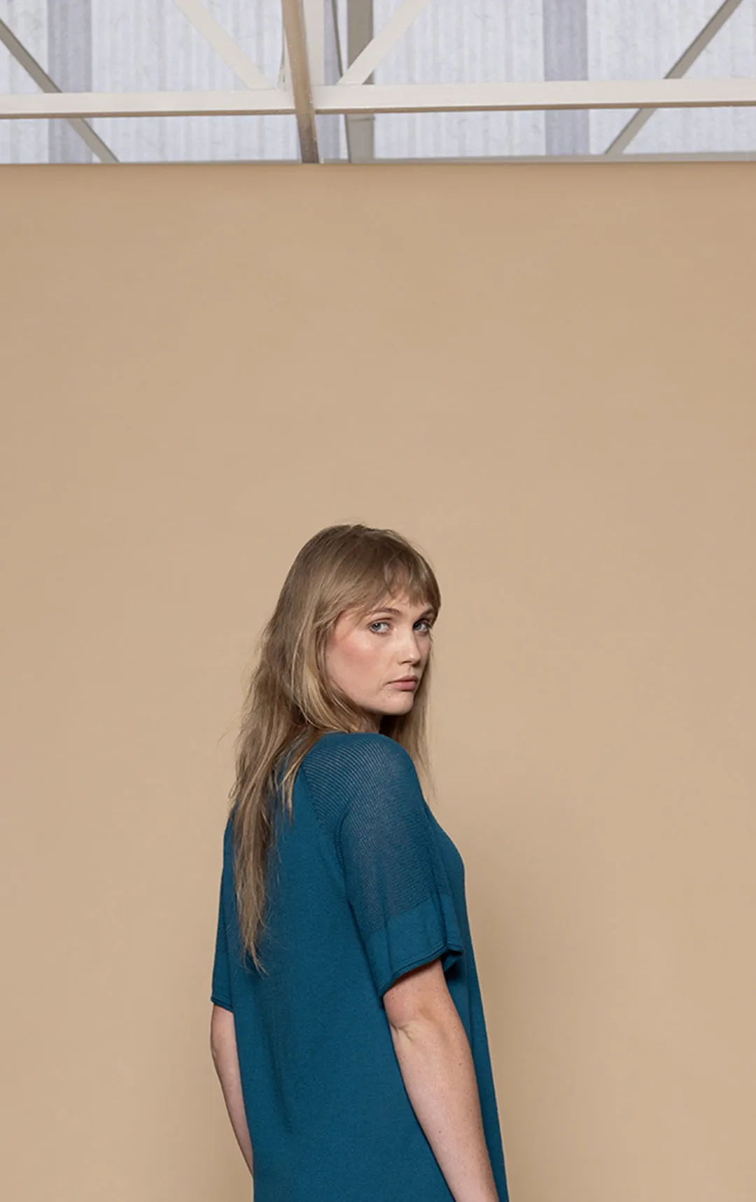 14GG COTTON SILK A-LINE DRESS