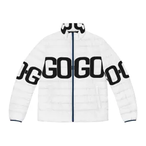 80s Pop-Inspired Go Go Puffer Jacket - Retro Music Lover's Delight