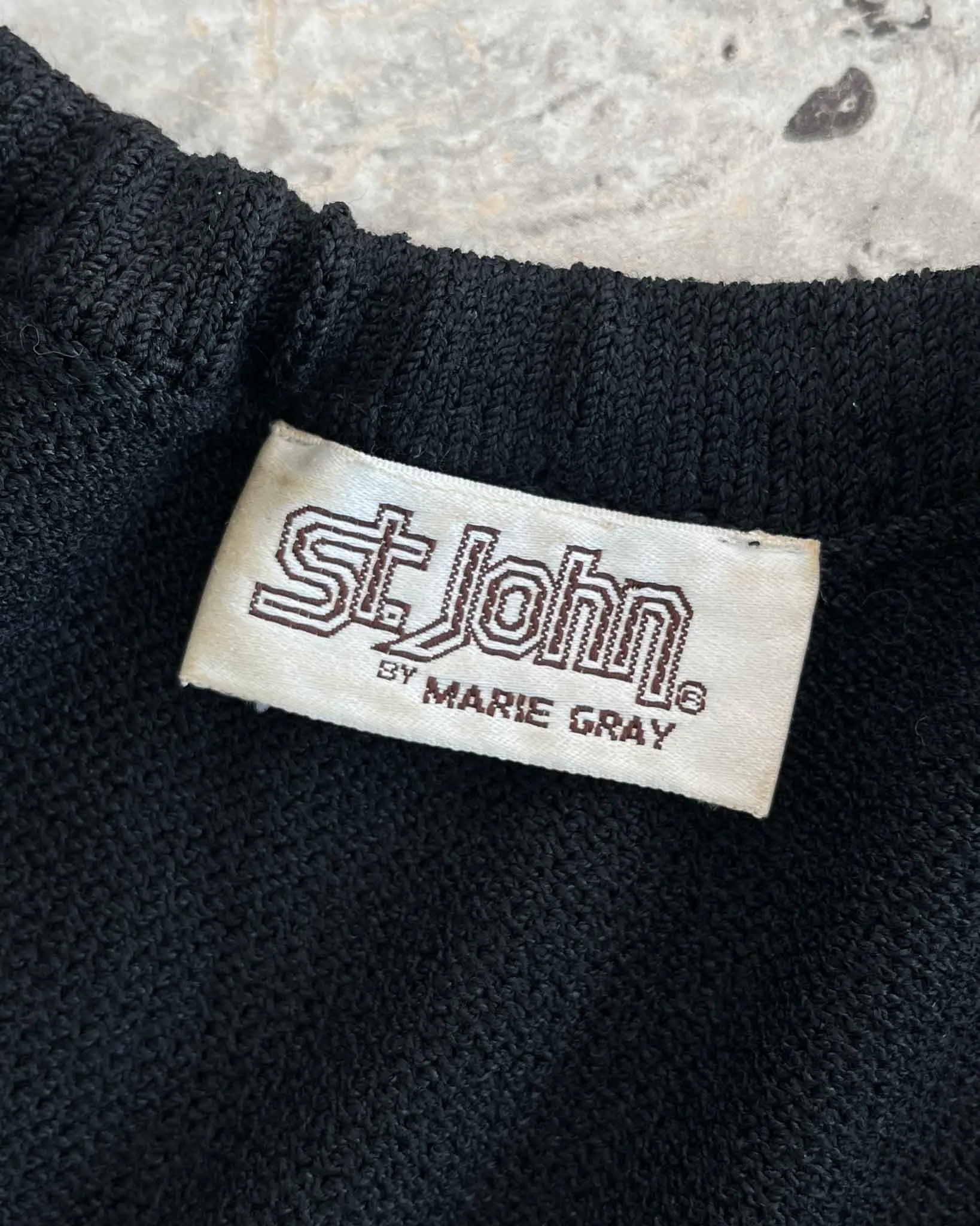 90s St John Knit Ruffle Dress | XS-S