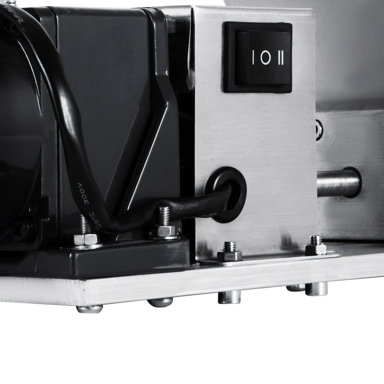 A-DY368 Grain Grinder Homebrew Malt Miller | Electric 2 Roller Malt Grain Mill | Stainless Steel