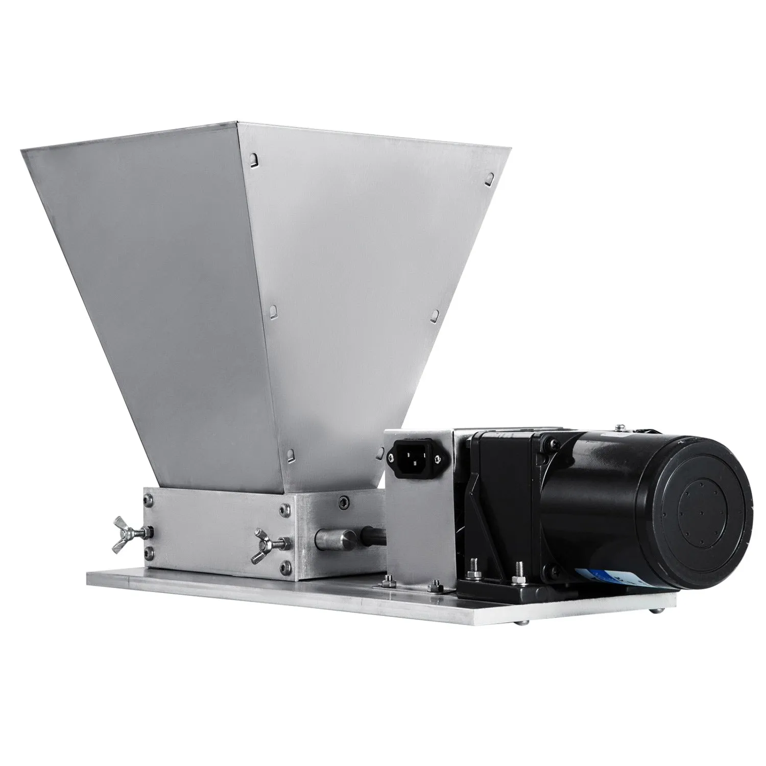A-DY368 Grain Grinder Homebrew Malt Miller | Electric 2 Roller Malt Grain Mill | Stainless Steel