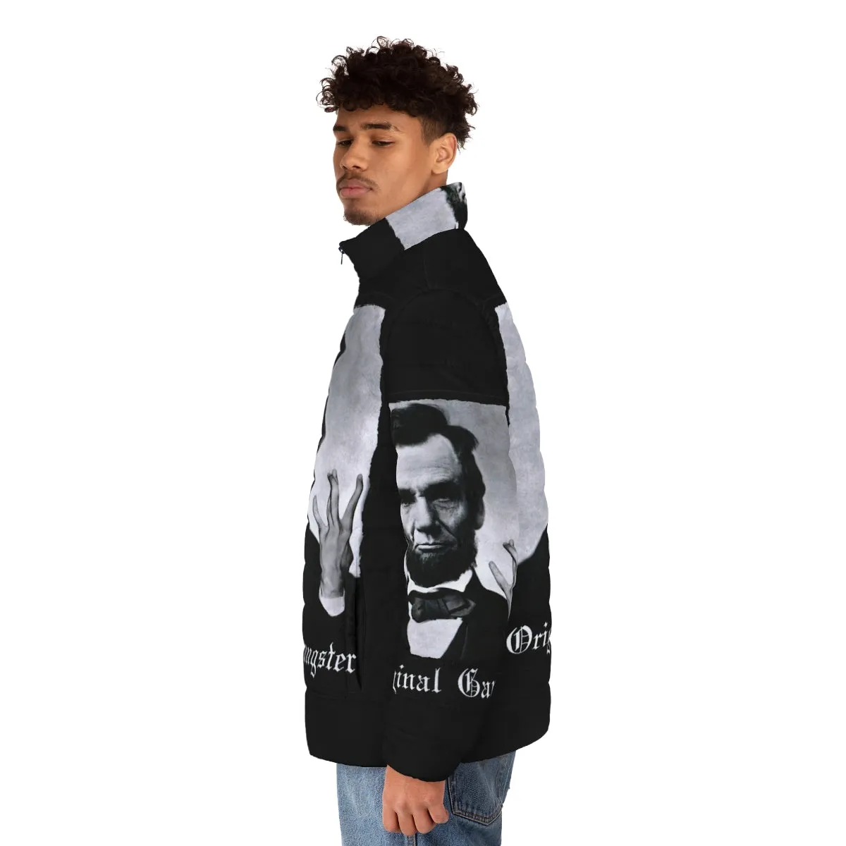Abraham Lincoln Inspired Original Gangster Puffer Jacket