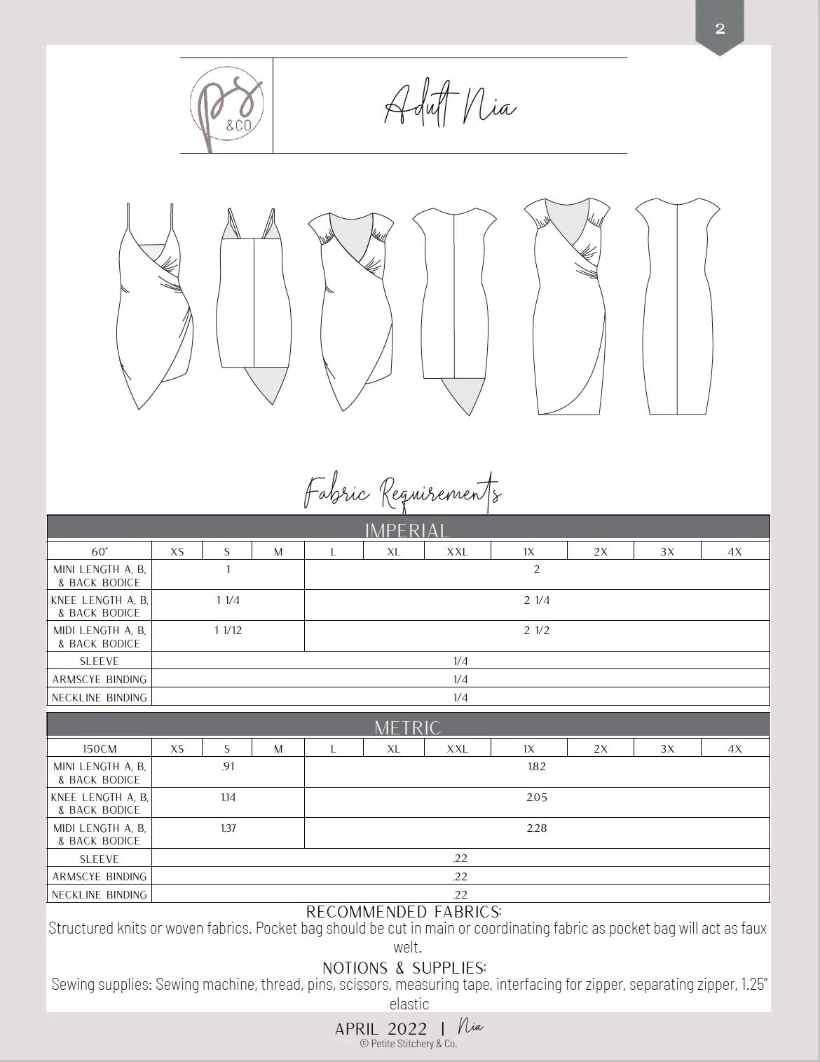 Adult Nia Wrap Dress
