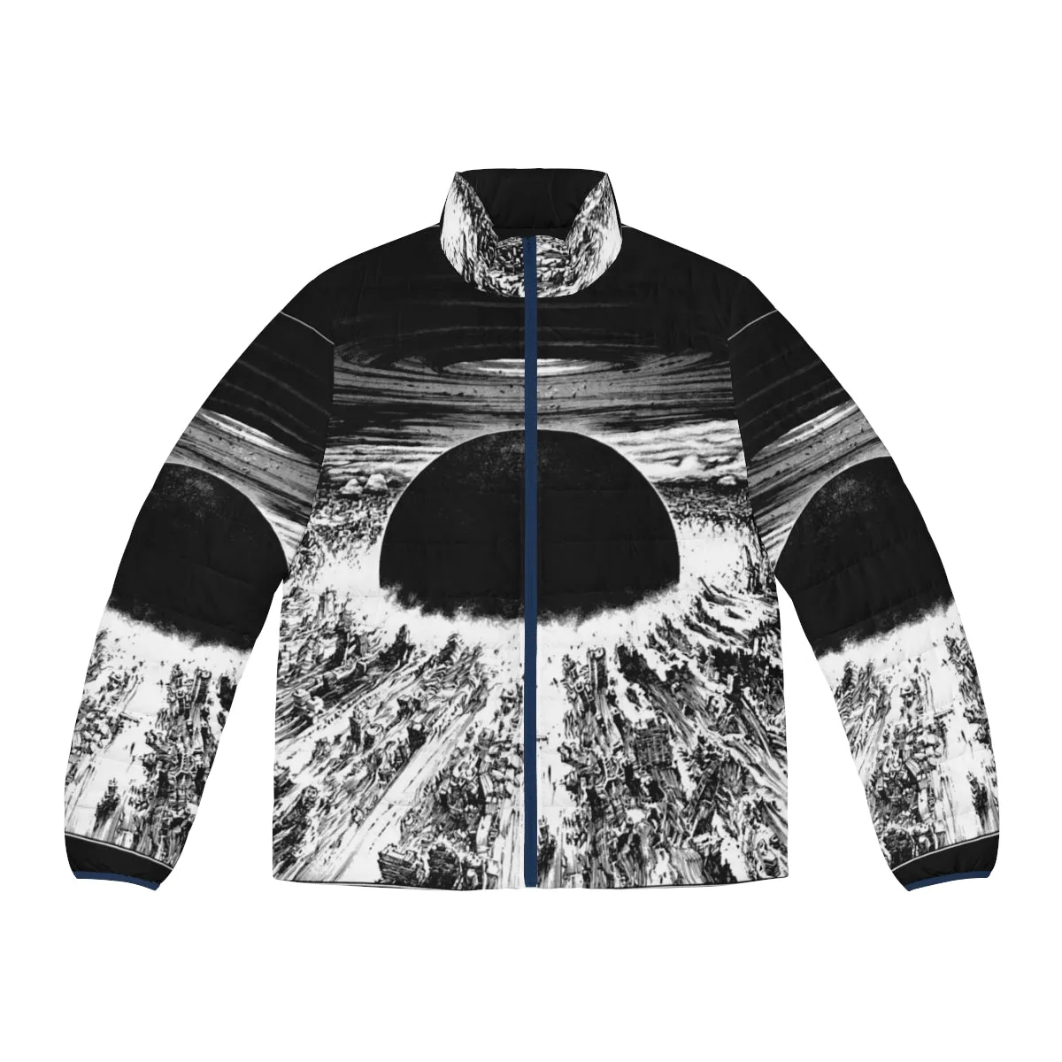 Akira Neo Tokyo Explosion Puffer Jacket - Anime Inspired Cyberpunk Apparel
