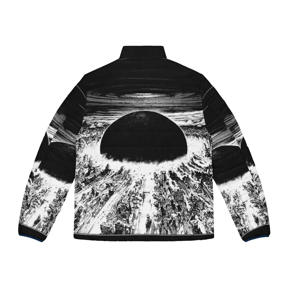 Akira Neo Tokyo Explosion Puffer Jacket - Anime Inspired Cyberpunk Apparel