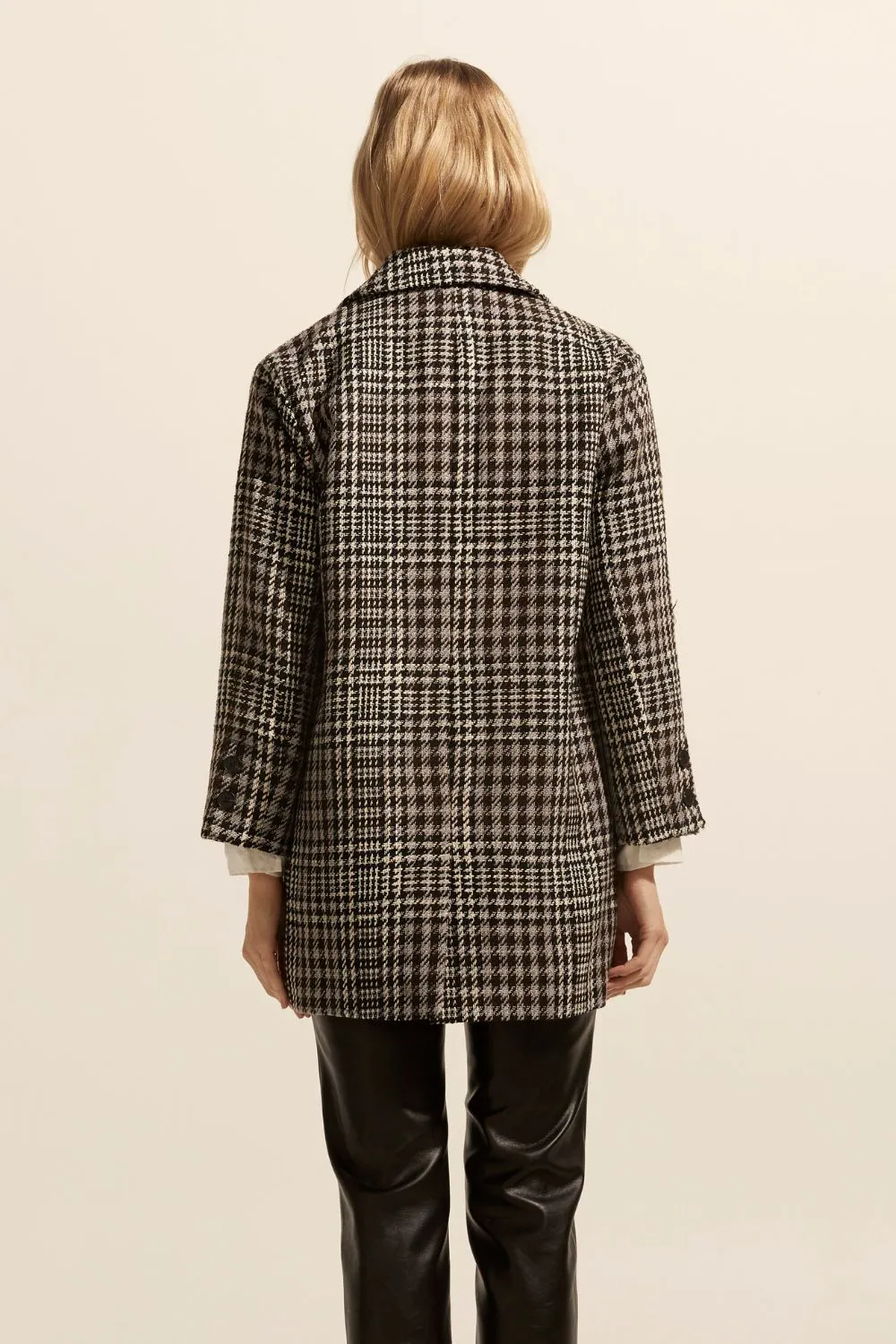 Alight Coat in Check Bouclé