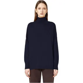 Alpha Studio Blue Silk Sweater