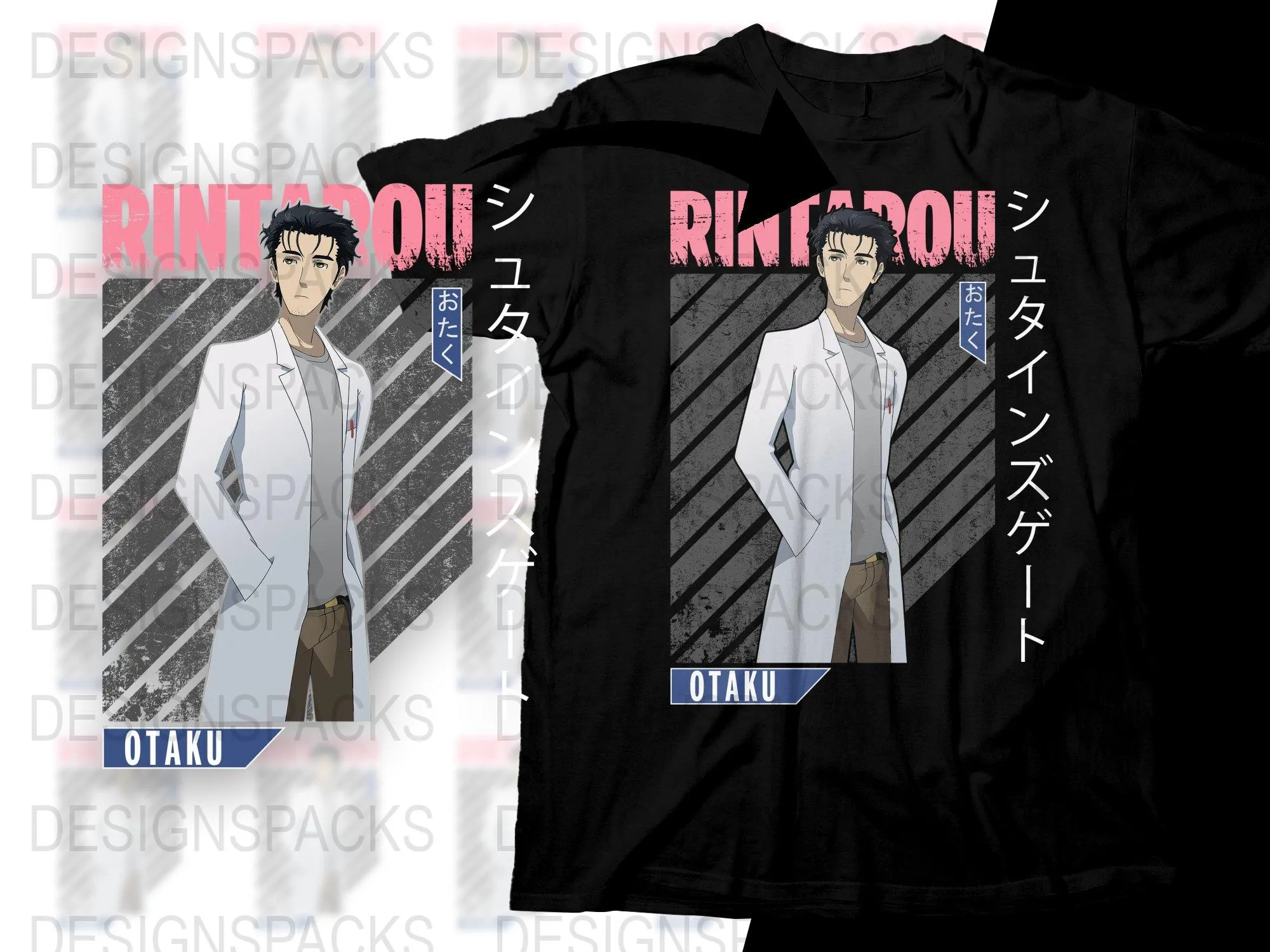 Anime Rintarou Lab Coat Png Digital Download