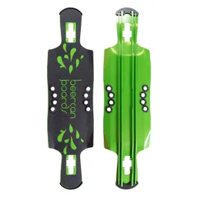 Beercan Green 40" Kegger Drop Through Longboard Deck