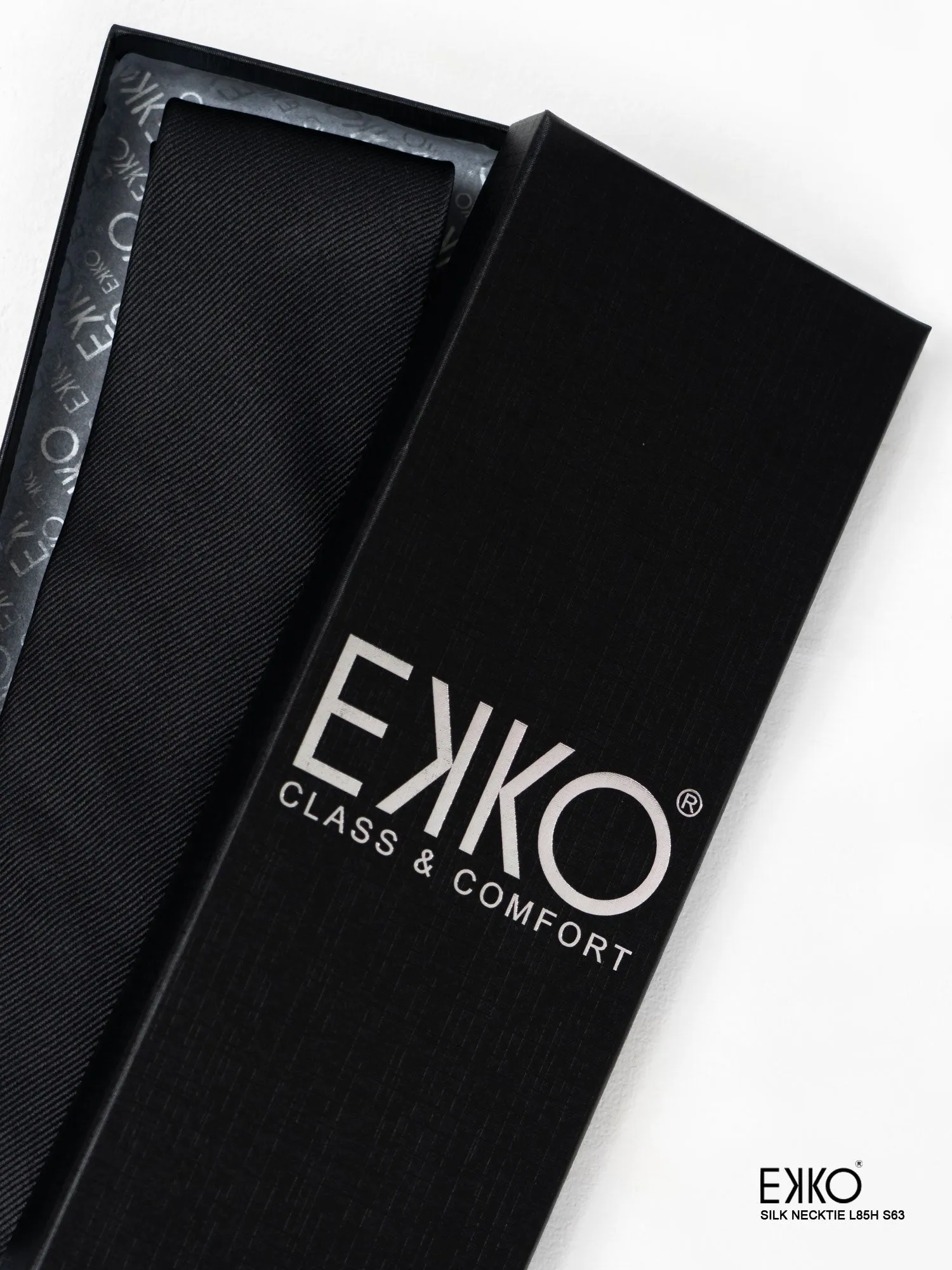 Black 100% Silk Tie