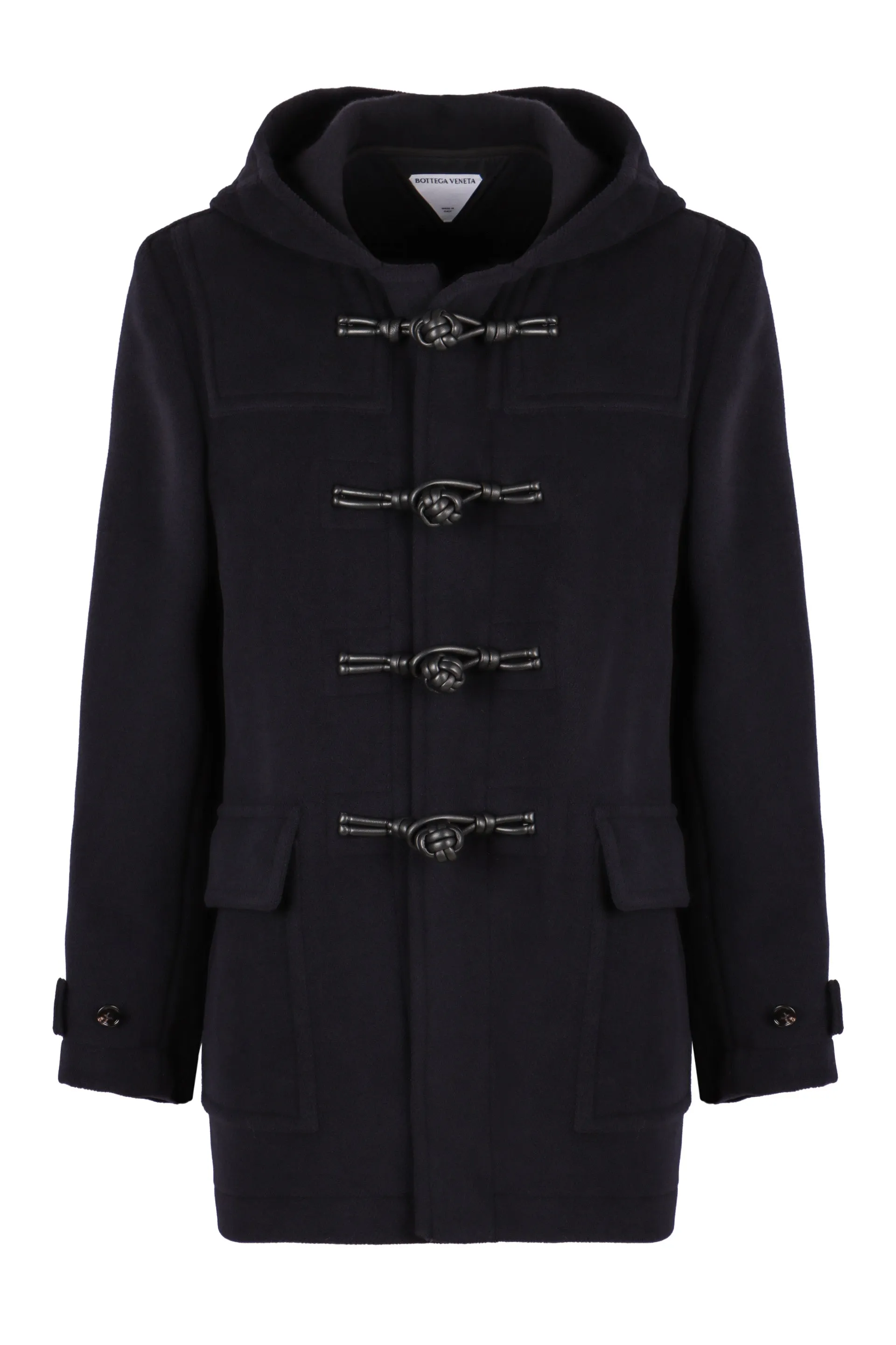 BOTTEGA VENETA Wool Duffle Jacket with Hood for Men