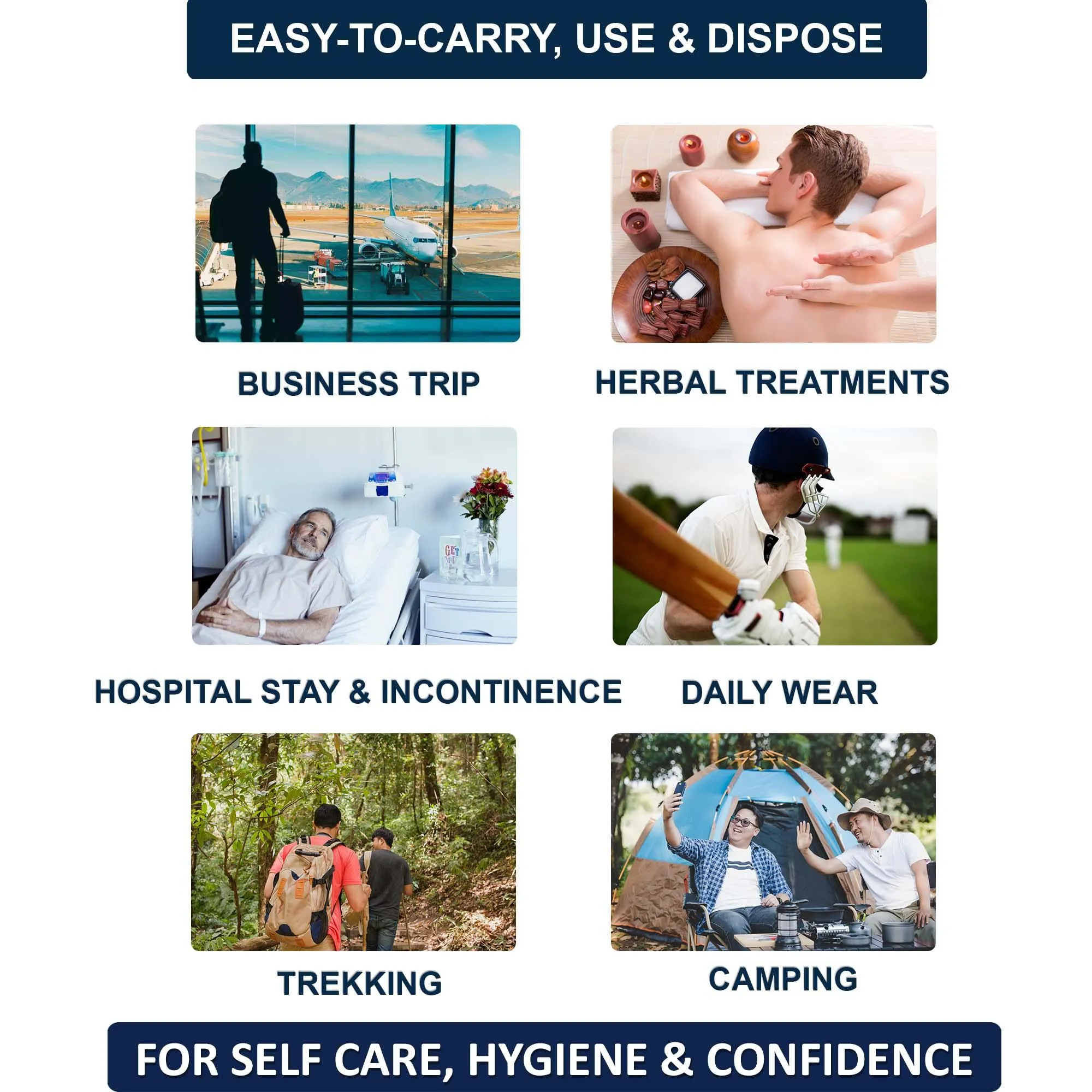 Brief Style Disposable Regular Hygiene Innerwear, All Day Odorless, Lightweight with Fungal Protection. Prowee Regular (Men)