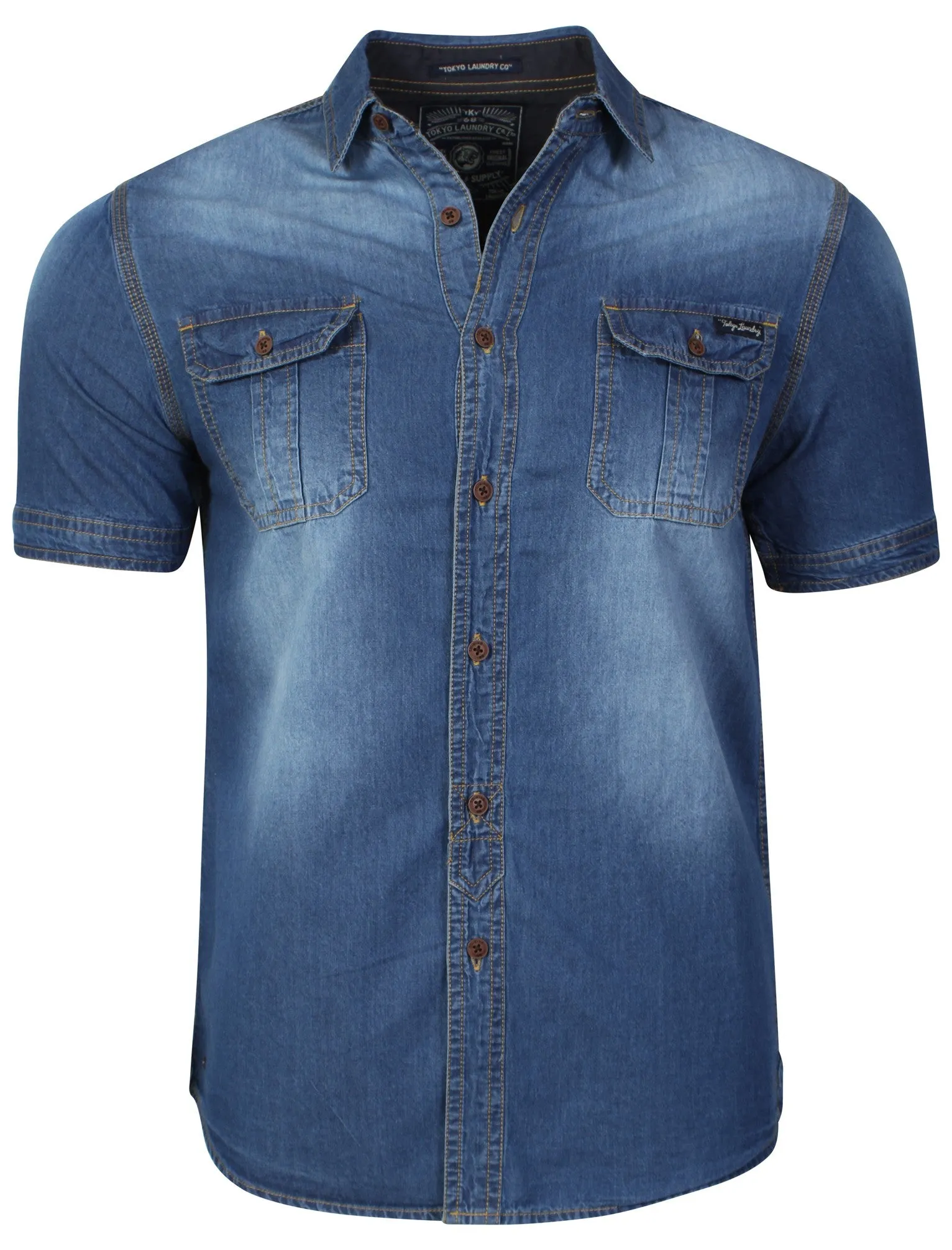 Brolin Acid Wash Denim shirt - Tokyo Laundry