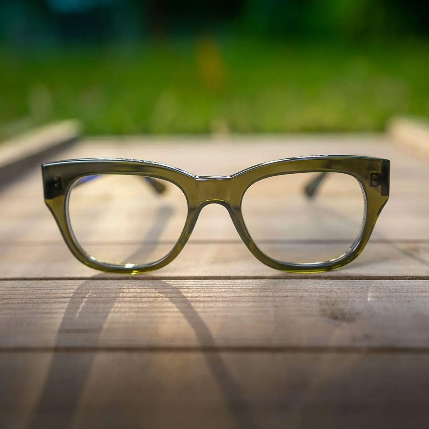 caddis | reading glasses | miklos polished heritage green - LC