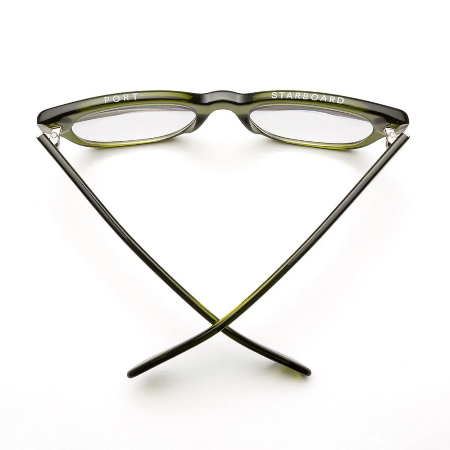caddis | reading glasses | miklos polished heritage green - LC