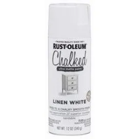 Chalked Spray Paint, Ultra Matte, Linen White, 12-oz.