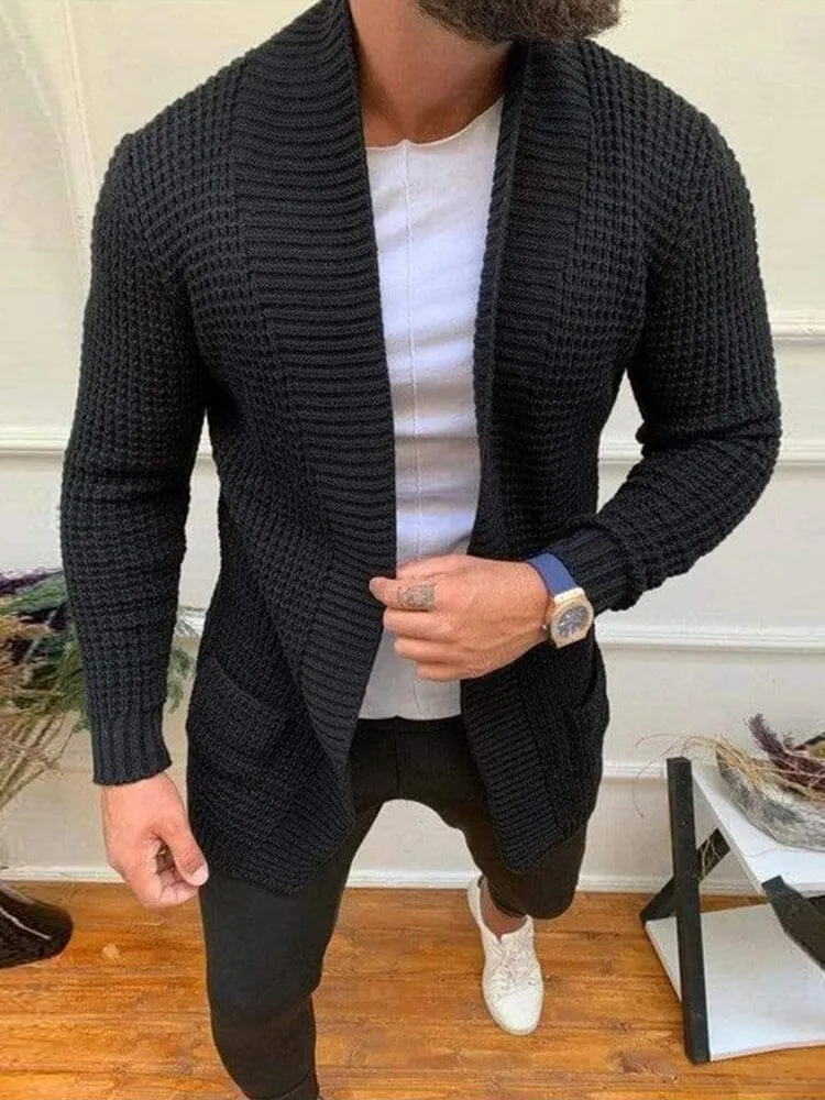Classic Solid Sweater Coat