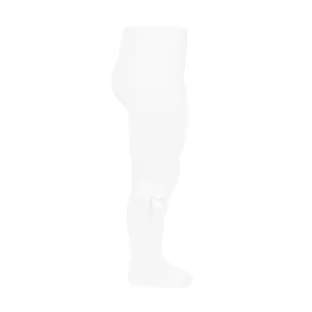 Condor white  Tights with bow