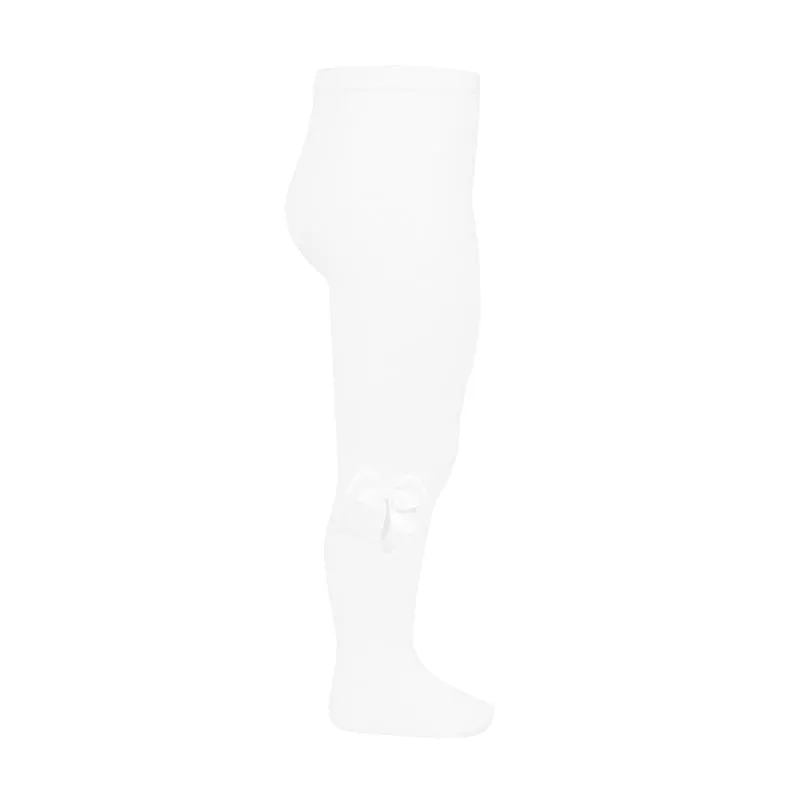 Condor white  Tights with bow