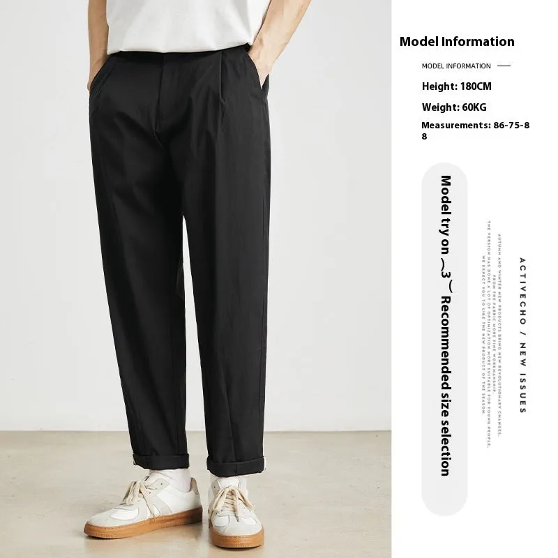 Cool Tencel Pants Summer Thin Casual Pants