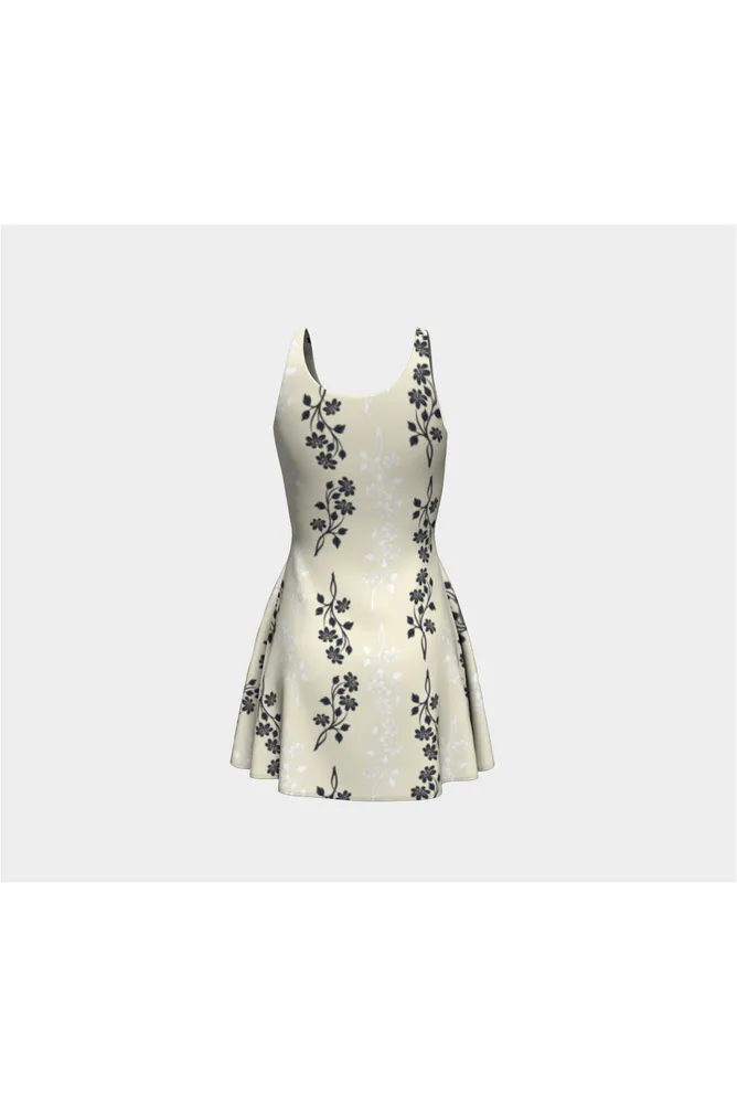 Custard Floral Dream Flare Dress