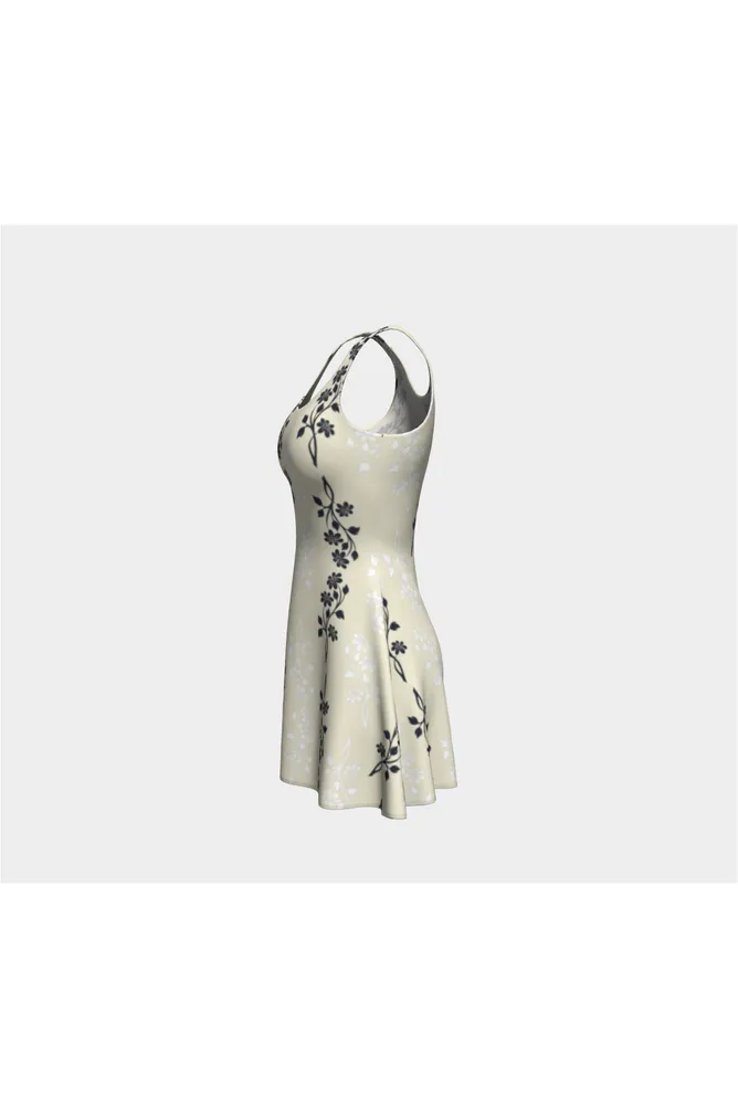 Custard Floral Dream Flare Dress