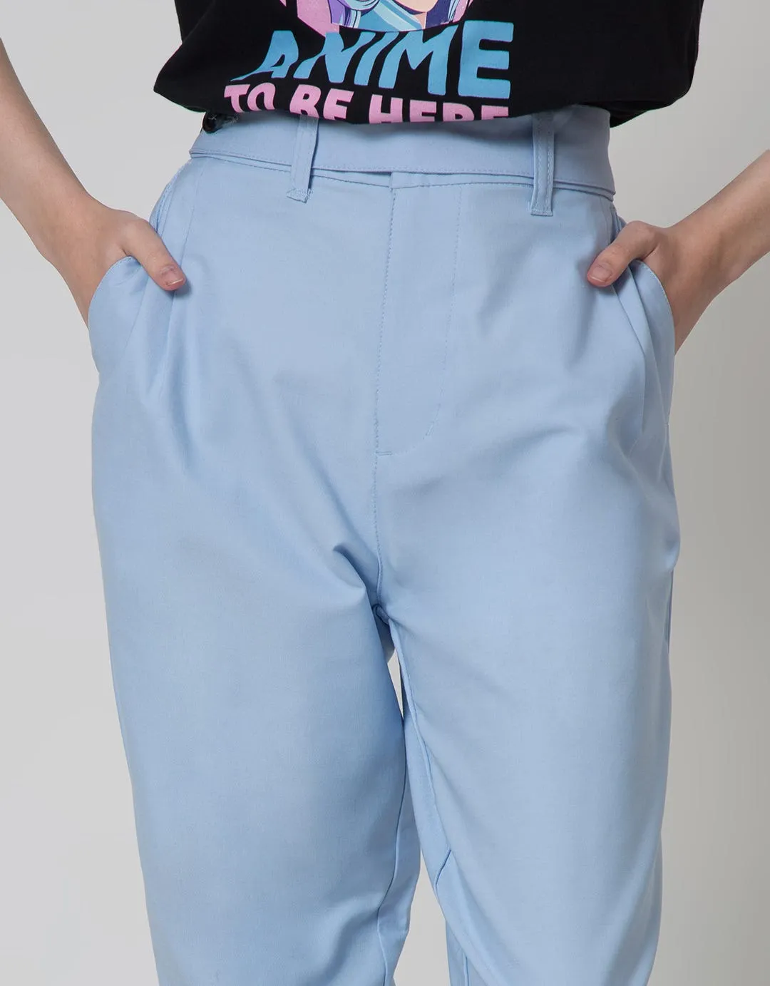 Details Long Pants Tapered Fit Basic Pants