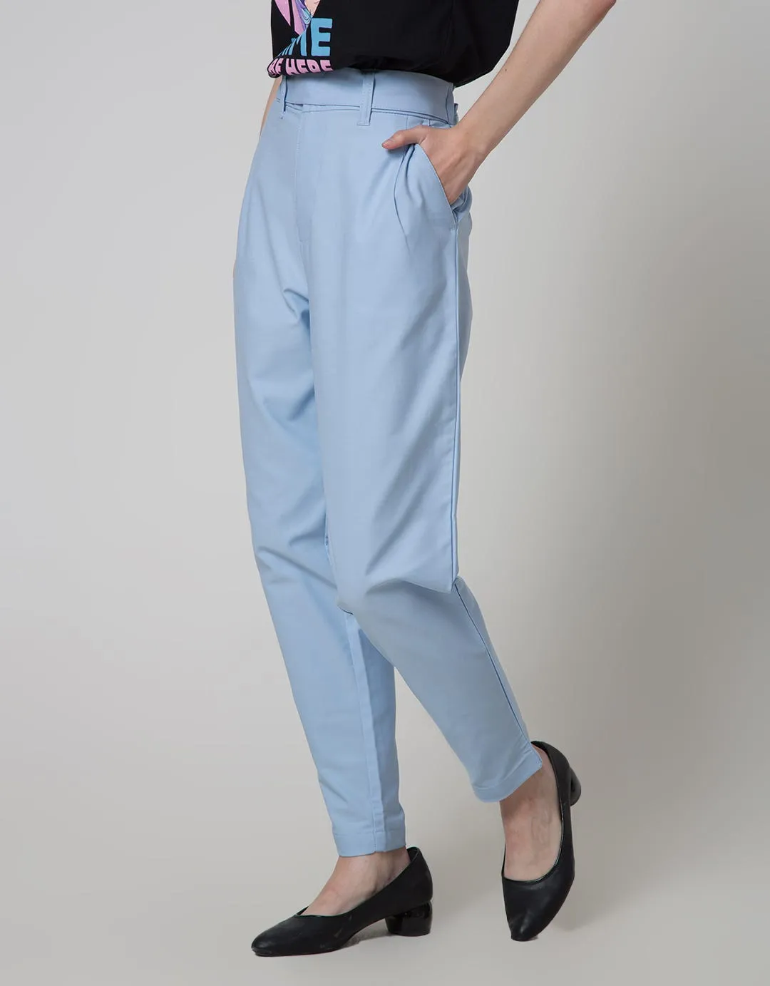 Details Long Pants Tapered Fit Basic Pants
