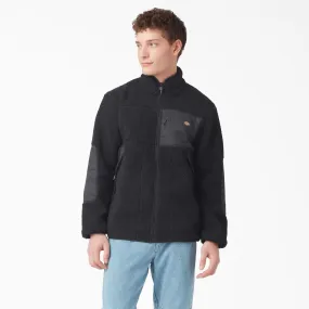Dickies Men's Red Chute Fleece Jacket Black TJE06BKX