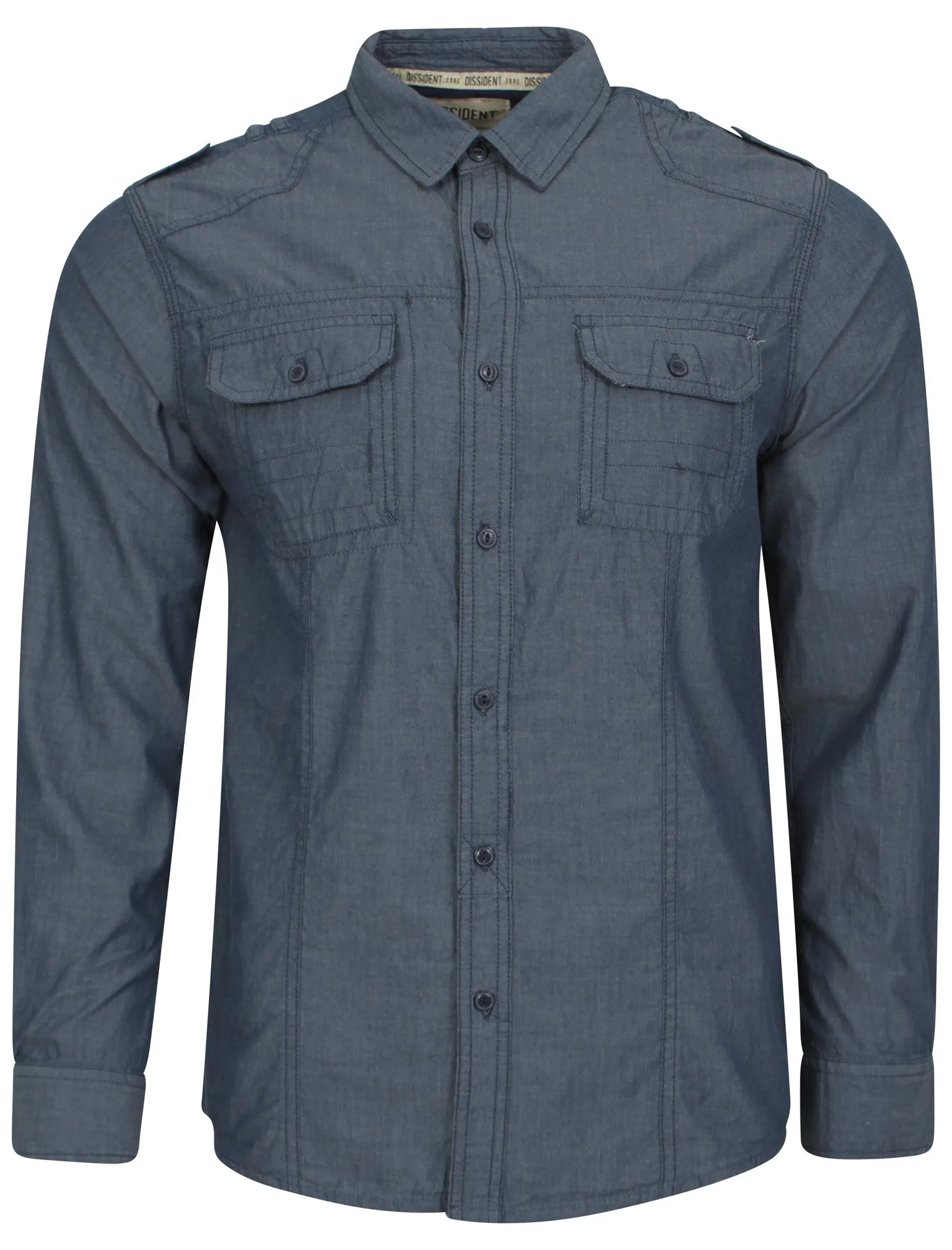 Dissident Marvel Chambray Shirt in Blue