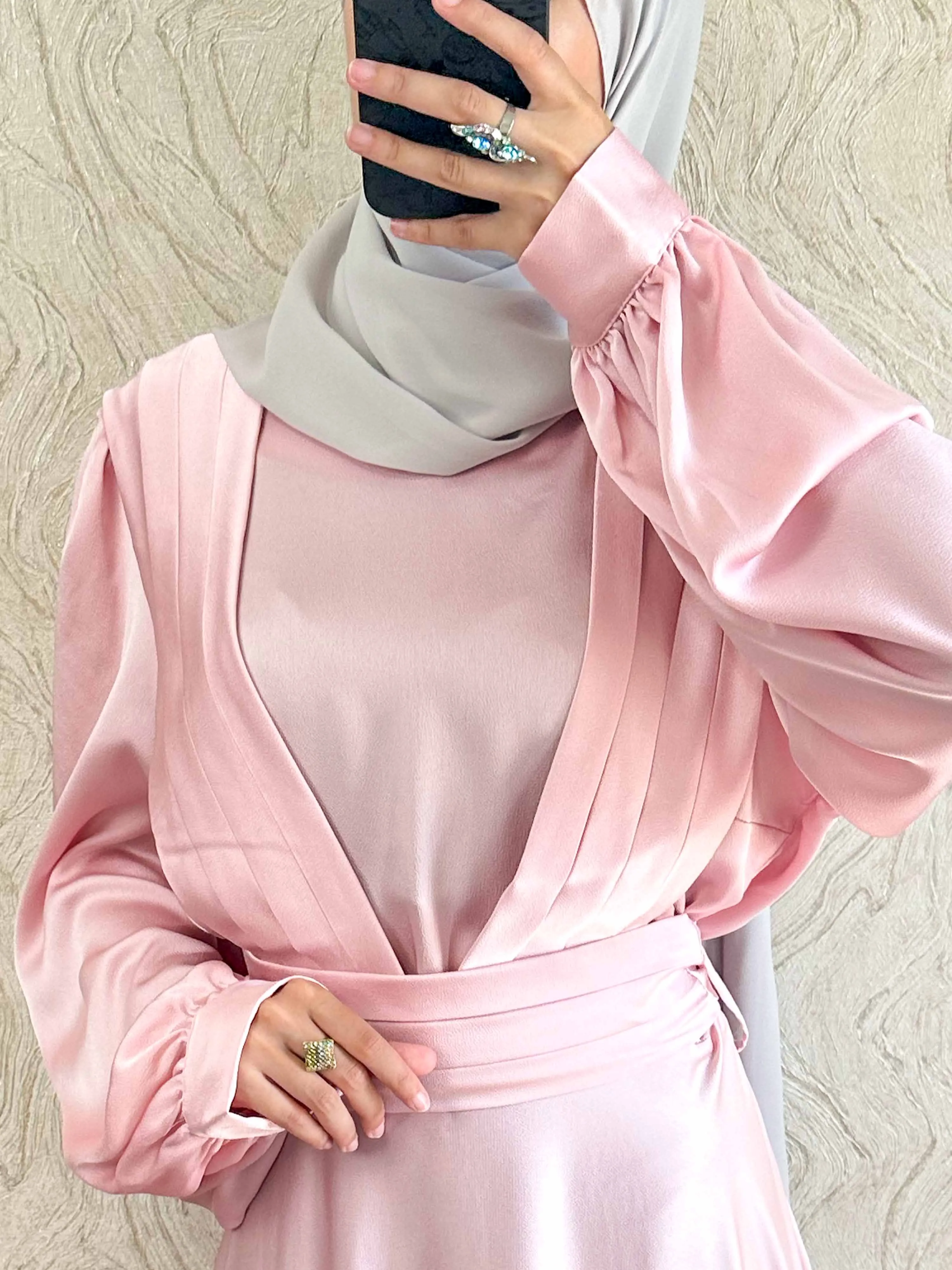 DMN Satin Pleat Top Dress