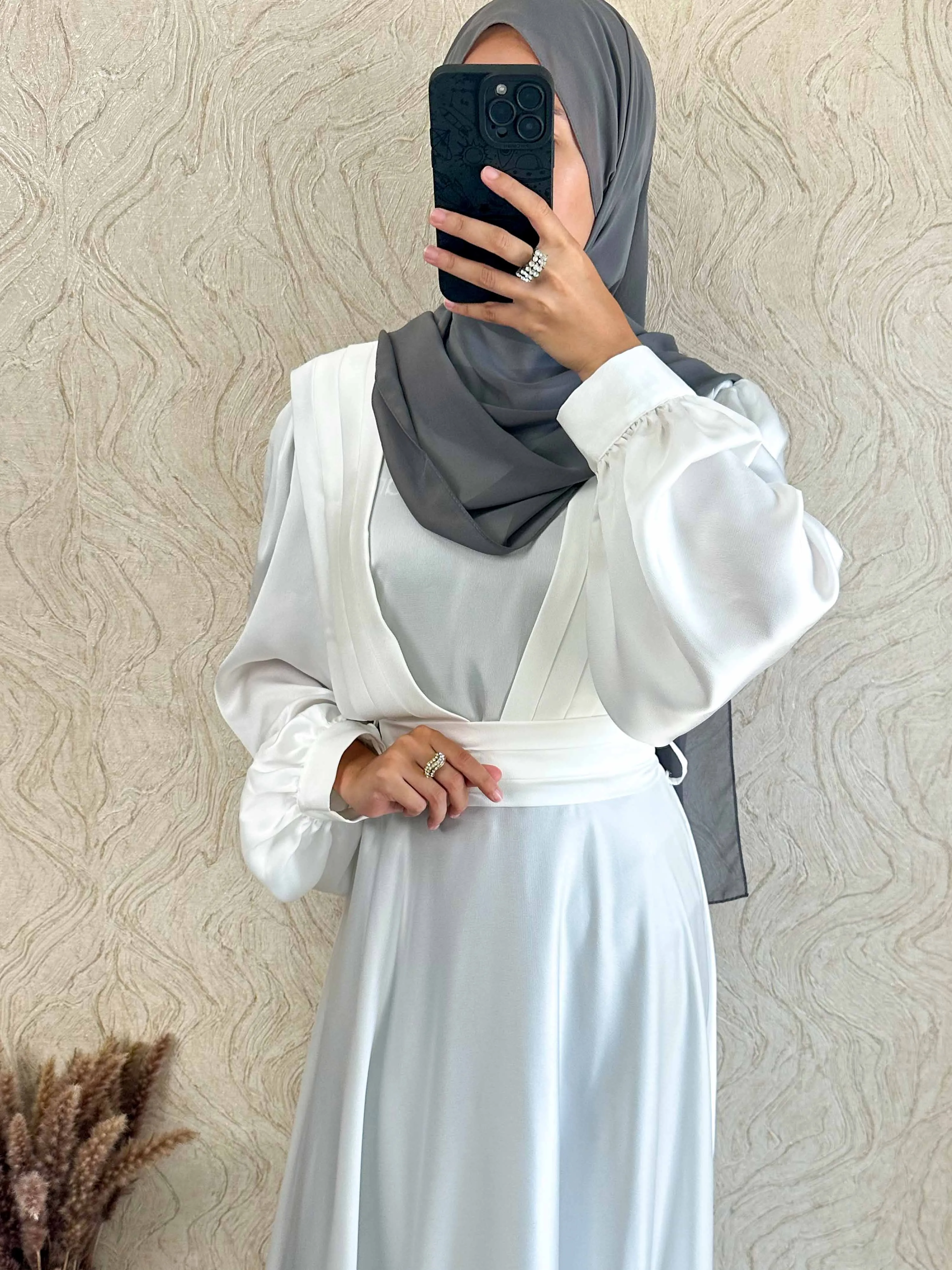 DMN Satin Pleat Top Dress