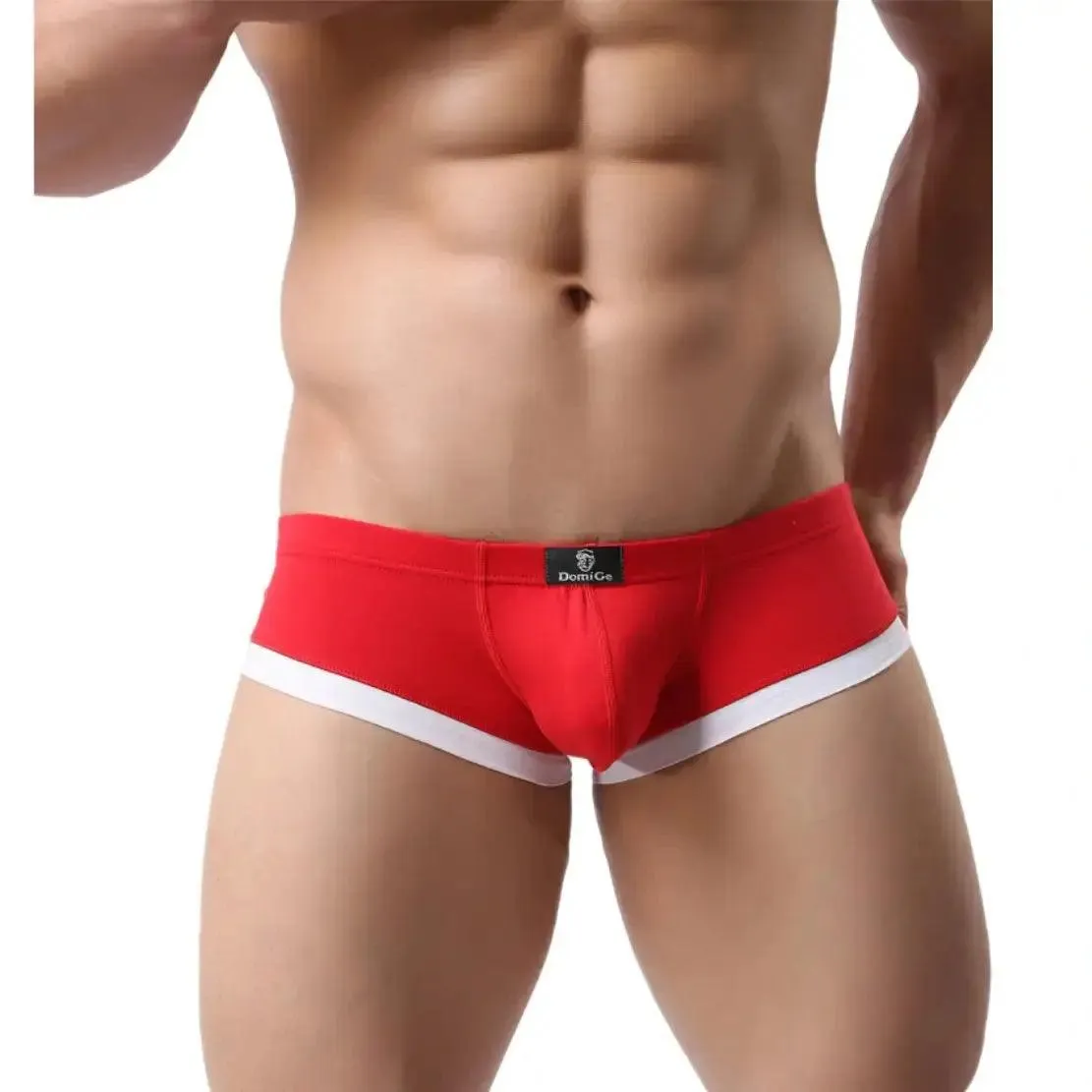 DomiGe Men's Undies Low-Rise Trunks with U-Pouch and Seamless Rear  Boxers