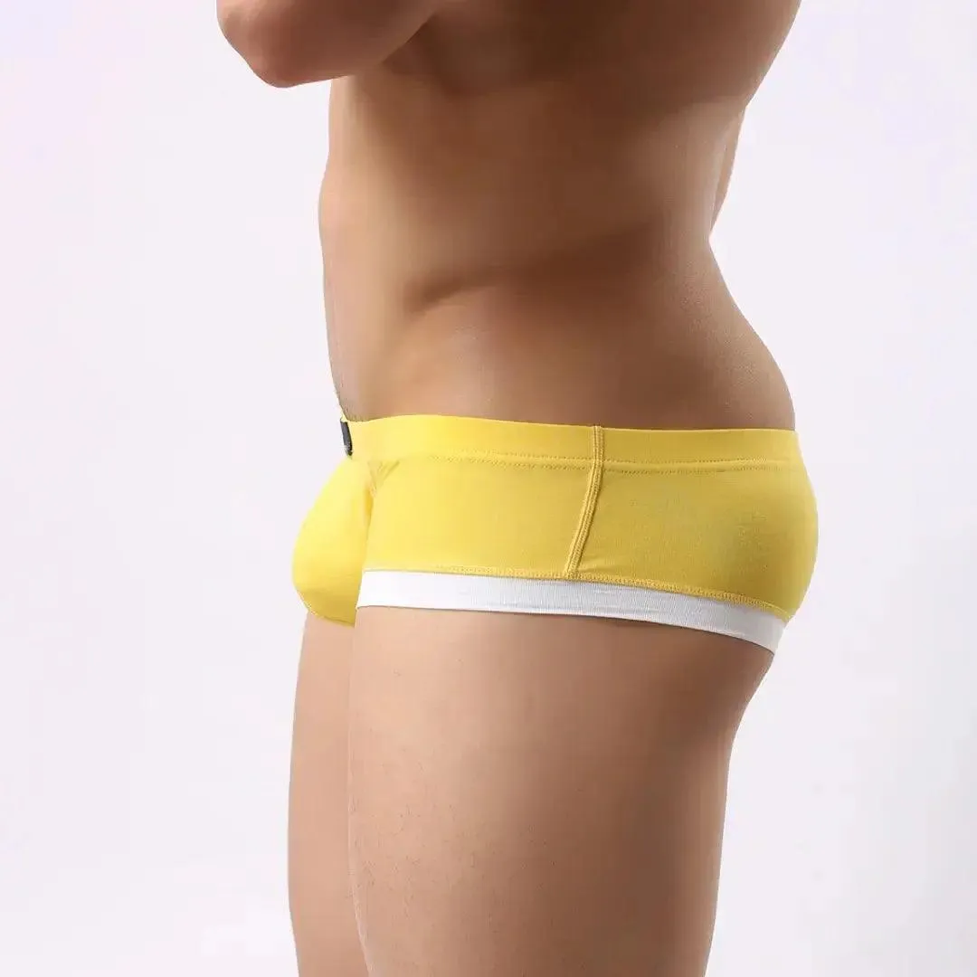 DomiGe Men's Undies Low-Rise Trunks with U-Pouch and Seamless Rear  Boxers
