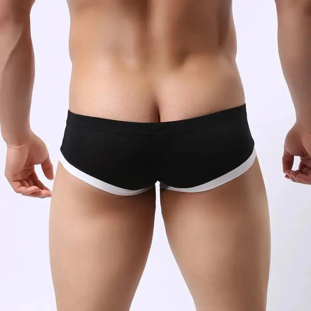 DomiGe Men's Undies Low-Rise Trunks with U-Pouch and Seamless Rear  Boxers