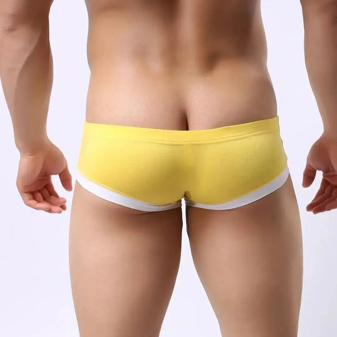 DomiGe Men's Undies Low-Rise Trunks with U-Pouch and Seamless Rear  Boxers