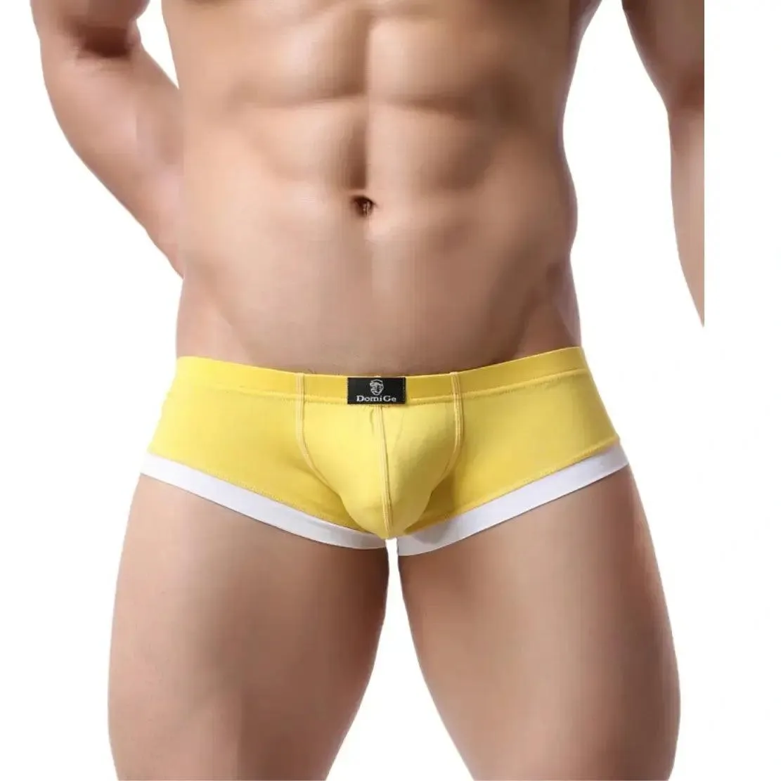 DomiGe Men's Undies Low-Rise Trunks with U-Pouch and Seamless Rear  Boxers