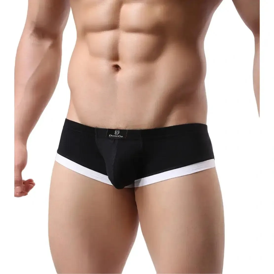 DomiGe Men's Undies Low-Rise Trunks with U-Pouch and Seamless Rear  Boxers