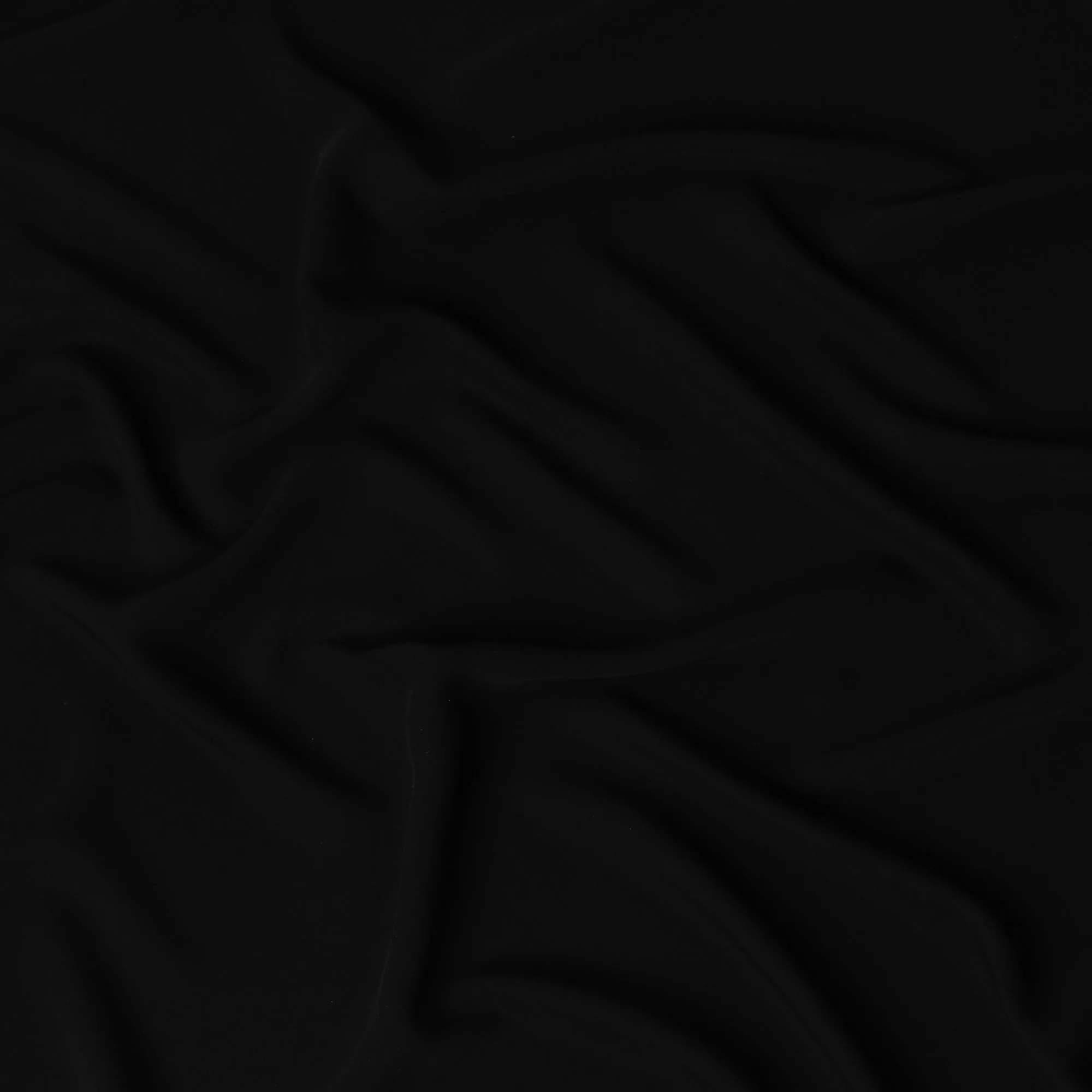 Elegant Black Synthetic Stretchable Crepe Fabric - 140 cm Wide-D19393