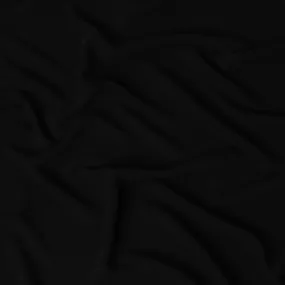 Elegant Black Synthetic Stretchable Crepe Fabric - 140 cm Wide-D19393