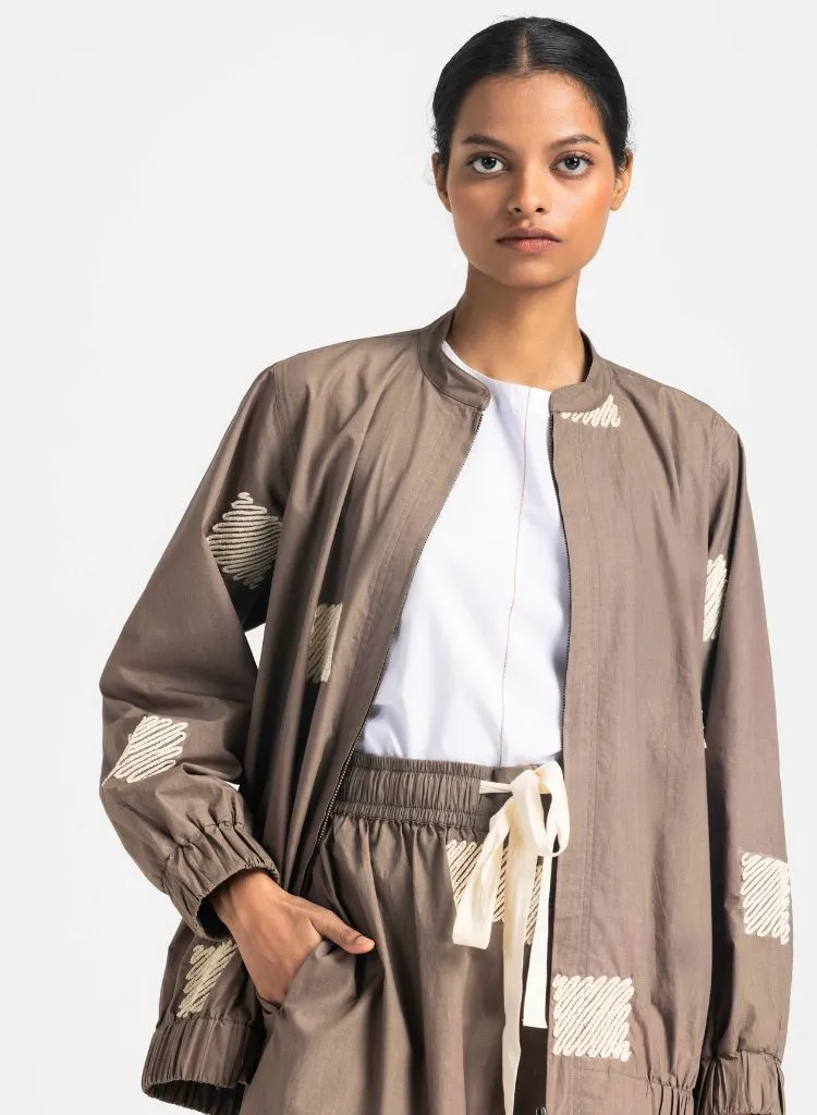 Embroidered Bomber Jacket