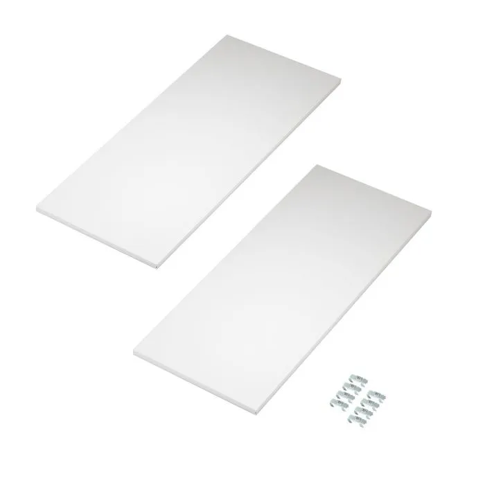 Extra Shelves for UltraHD® Rolling Storage Cabinet (UHD20133), White Color, 2-Pack