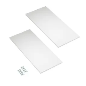 Extra Shelves for UltraHD® Rolling Storage Cabinet (UHD20133), White Color, 2-Pack