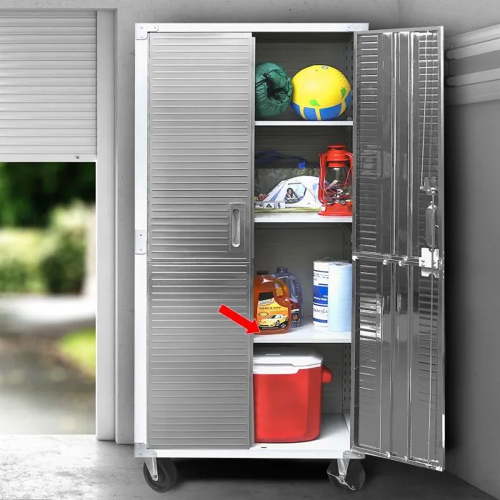 Extra Shelves for UltraHD® Rolling Storage Cabinet (UHD20133), White Color, 2-Pack