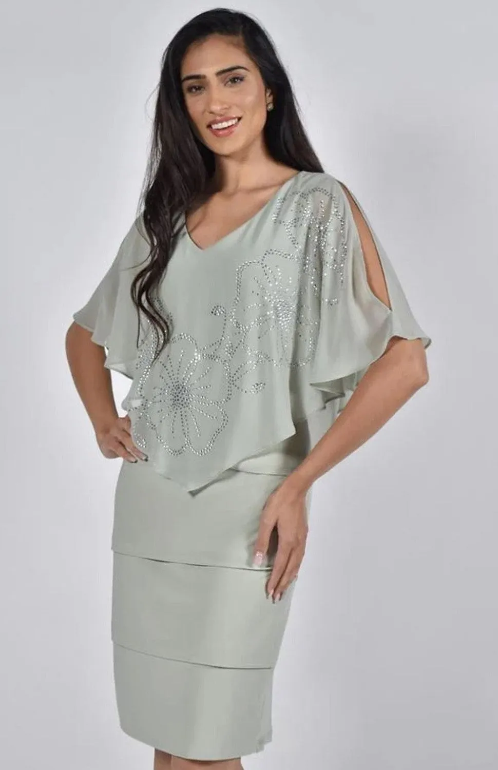Frank Lyman Dress 222015 Green-Tea