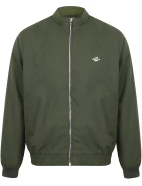 Frederick Harrington Bomber Jacket In Khaki - Le Shark