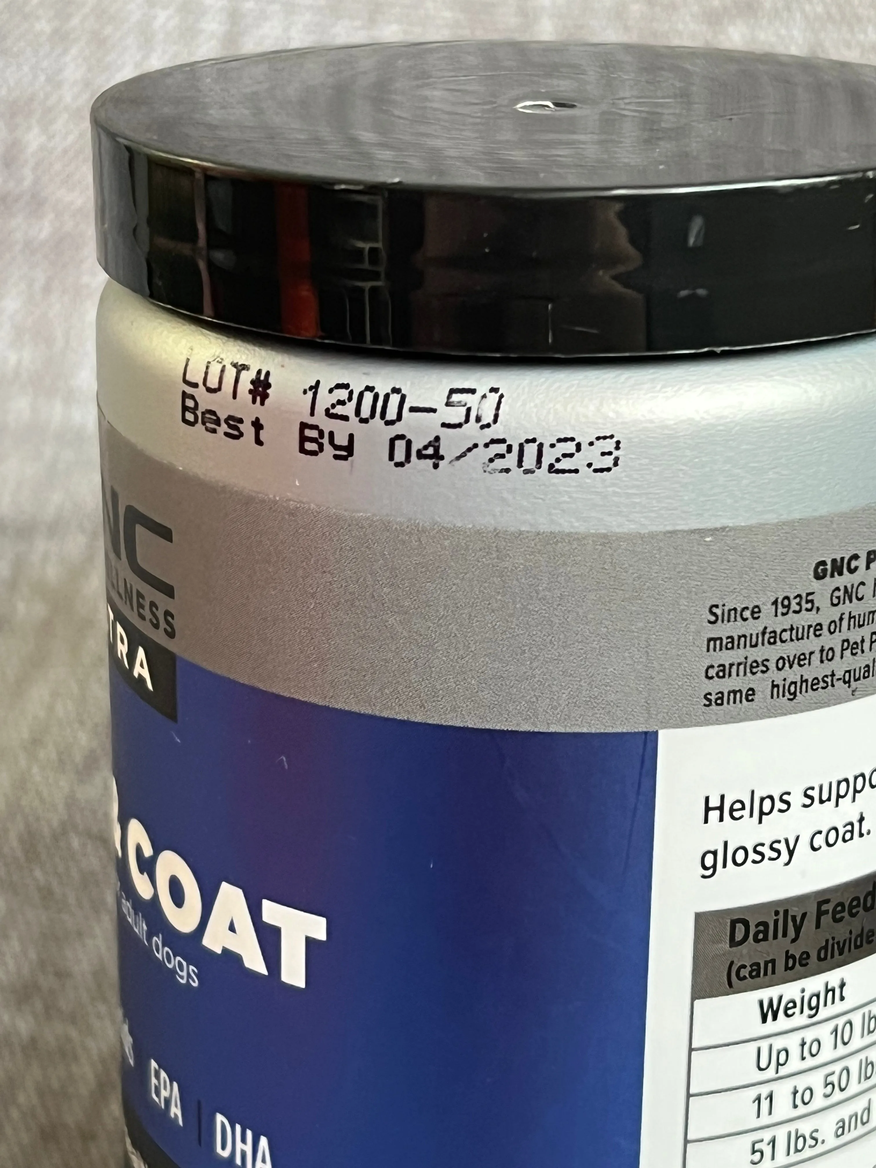 GNC Skin and Coat Pet Vitamins - New