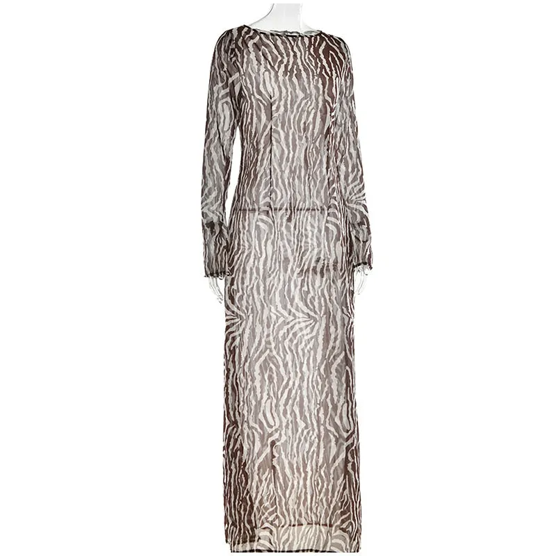 Izzy Zebra Print Dress