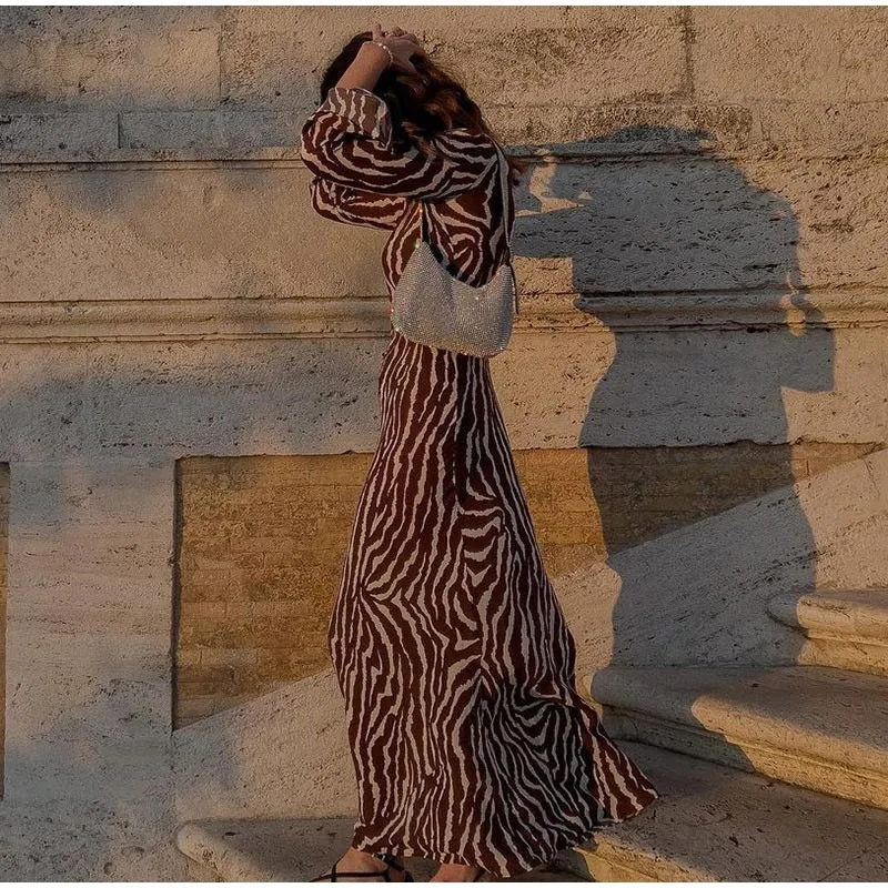 Izzy Zebra Print Dress