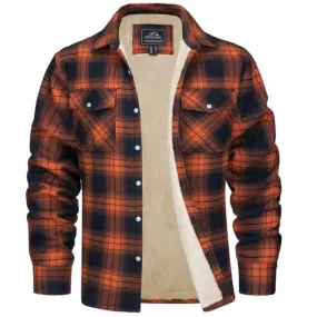 Jona - Checked Fleece Lined Jacket for Men